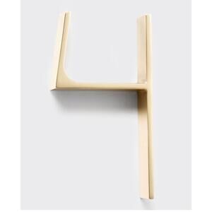 Rejuvenation NEW Warren 6" 4 House Number in Unlacquered brass Floating optn